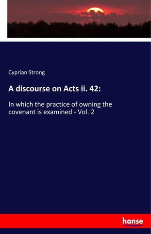 A discourse on Acts ii. 42: