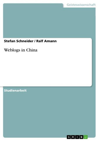 Weblogs in China