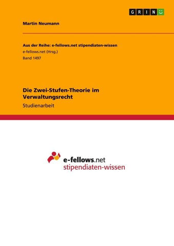 Die Zwei-Stufen-Theorie im Verwaltungsrecht