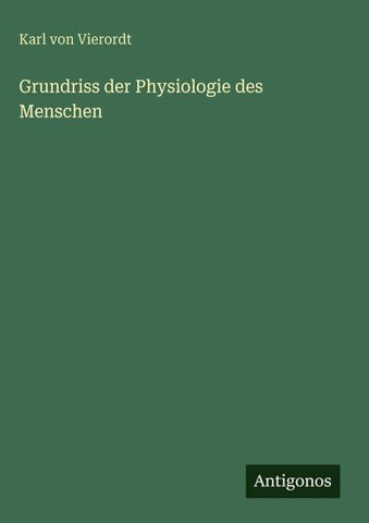 Grundriss der Physiologie des Menschen