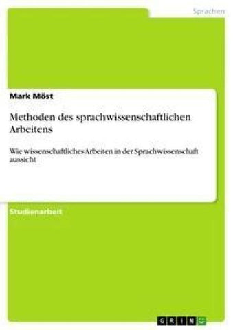 Methoden des sprachwissenschaftlichen Arbeitens
