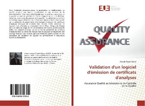 Validation d'un logiciel d'émission de certificats d'analyses