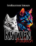 Katzen Malbuch „Fotorealistisch“.