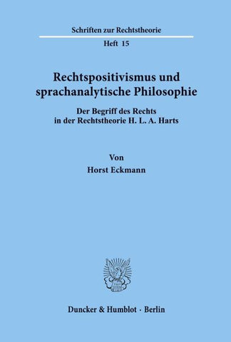 Rechtspositivismus und sprachanalytische Philosophie.