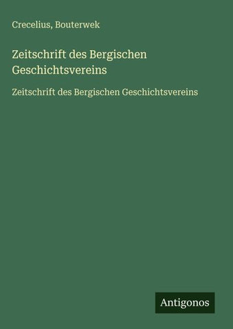 Zeitschrift des Bergischen Geschichtsvereins