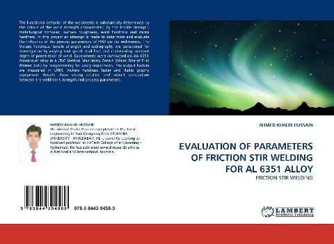 EVALUATION OF PARAMETERS OF FRICTION STIR WELDING FOR AL 6351 ALLOY