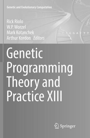 Genetic Programming Theory and Practice XIII
