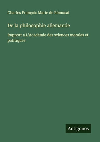 De la philosophie allemande