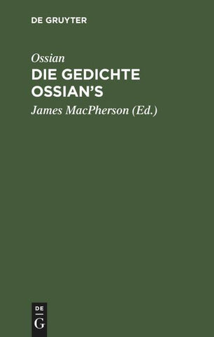 Die Gedichte Ossian’s. Band 1-3
