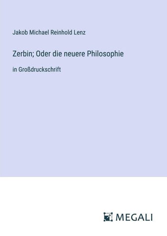 Zerbin; Oder die neuere Philosophie