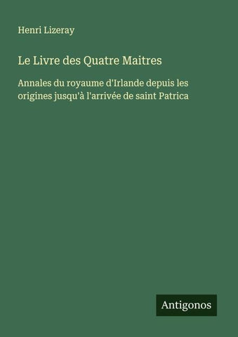Le Livre des Quatre Maitres