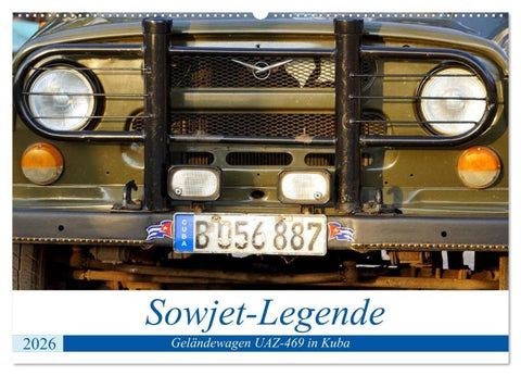 Sowjet-Legende - Der Geländewagen UAZ-469 in Kuba (Wandkalender 2026 DIN A2 quer), CALVENDO Monatskalender