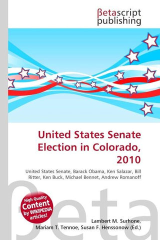 United States Senate Election in Colorado, 2010