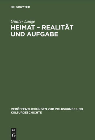 Heimat – Realität und Aufgabe