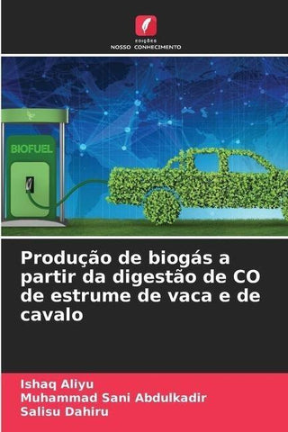 Produção de biogás a partir da digestão de CO de estrume de vaca e de cavalo