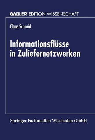 Informationsflüsse in Zuliefernetzwerken