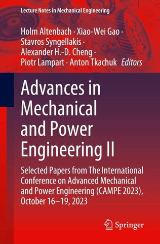 Advances in Mechanical and Power Engineering II