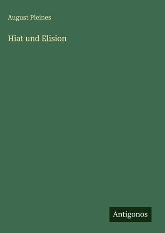 Hiat und Elision