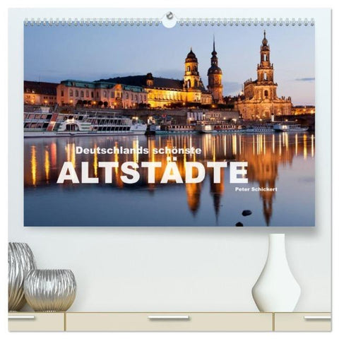 Deutschlands schönste Altstädte (hochwertiger Premium Wandkalender 2026 DIN A2 quer), Kunstdruck in Hochglanz