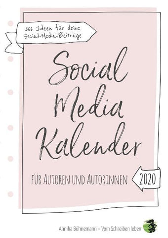 Social Media Kalender für Autoren und Autorinnen (Hardcover-Edition)