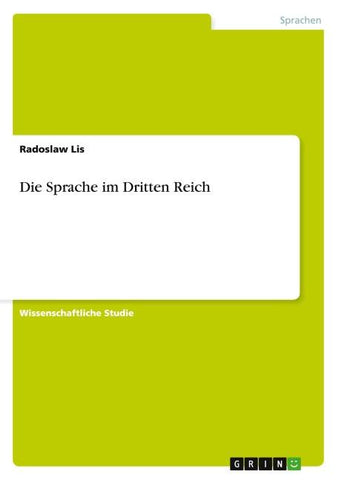 Die Sprache im Dritten Reich