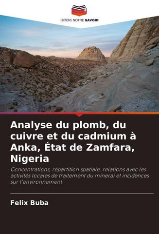 Analyse du plomb, du cuivre et du cadmium à Anka, État de Zamfara, Nigeria