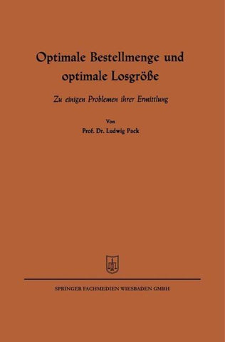 Optimale Bestellmenge und optimale Losgröße