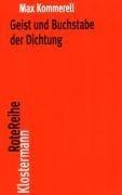Geist und Buchstabe der Dichtung