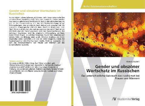 Gender und obszöner Wortschatz im Russischen