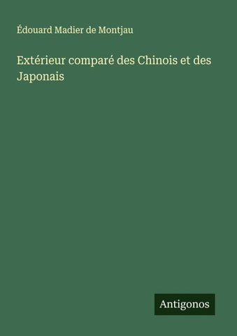 Extérieur comparé des Chinois et des Japonais