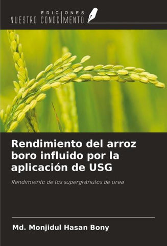 Rendimiento del arroz boro influido por la aplicación de USG