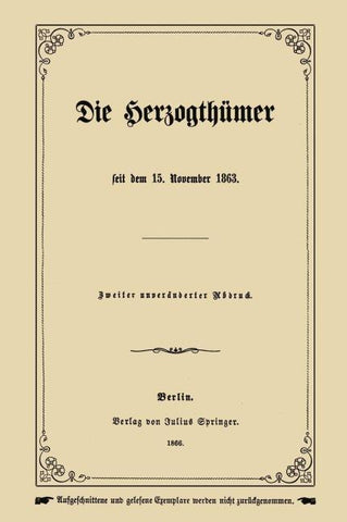 Die Herzogthümer
