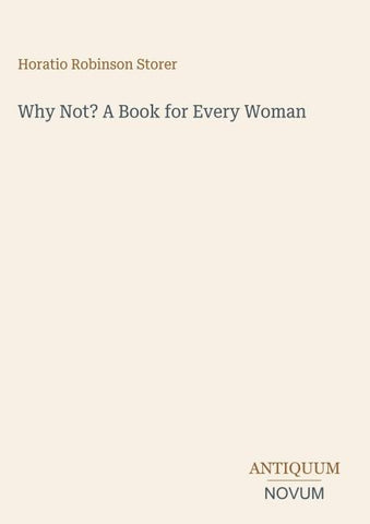 Why Not? A Book for Every Woman