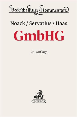 Gesetz betreffend die Gesellschaften mit beschränkter Haftung. GmbHG