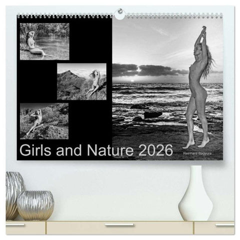 Girls and Nature (hochwertiger Premium Wandkalender 2026 DIN A2 quer), Kunstdruck in Hochglanz