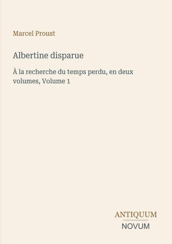 Albertine disparue