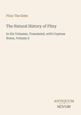The Natural History of Pliny
