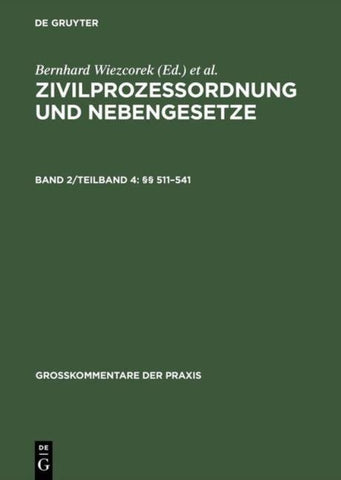 Zivilprozessordnung und Nebengesetze / §§ 511–541