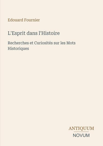 L'Esprit dans l'Histoire