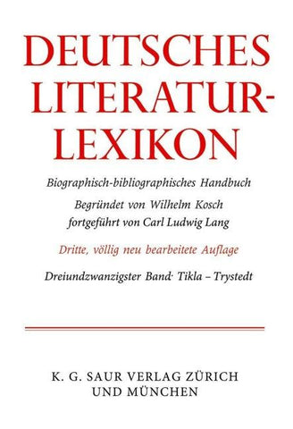 Deutsches Literatur-Lexikon / Tikla - Trystedt