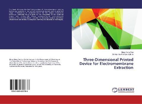 Three-Dimensional Printed Device for Electromembrane Extraction