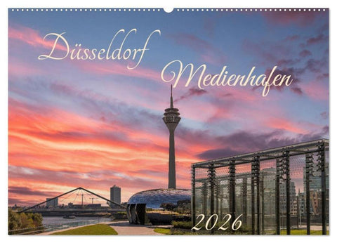 Düsseldorf Medienhafen (Wandkalender 2026 DIN A2 quer), CALVENDO Monatskalender