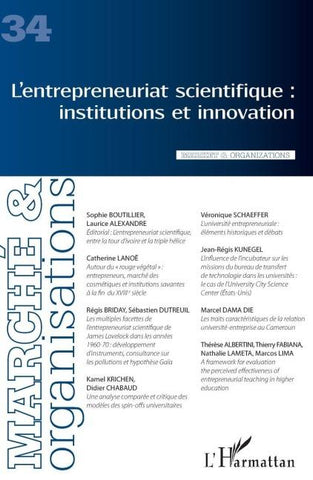 L'entrepreneuriat scientifique : institutions et innovation