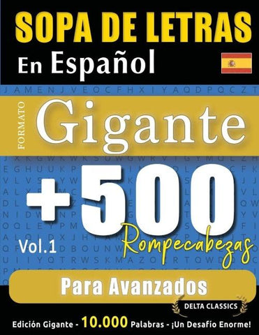 SOPA DE LETRAS EN ESPAÑOL FORMATO GIGANTE