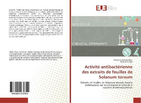 Activité antibactérienne des extraits de feuilles de Solanum torvum