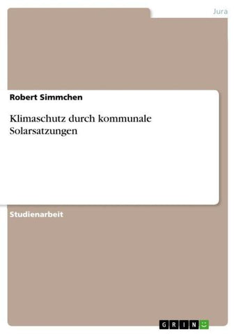 Klimaschutz durch kommunale Solarsatzungen