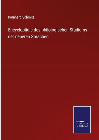 Encyclopädie des philologischen Studiums der neueren Sprachen