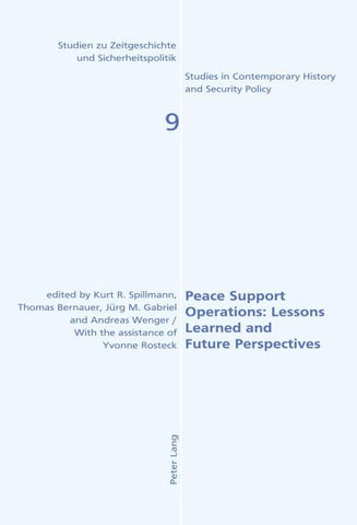 Peace Support Operations: Lessons Learned and Future Perspectives