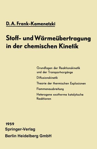 Stoff- und Wärmeübertragung in der chemischen Kinetik