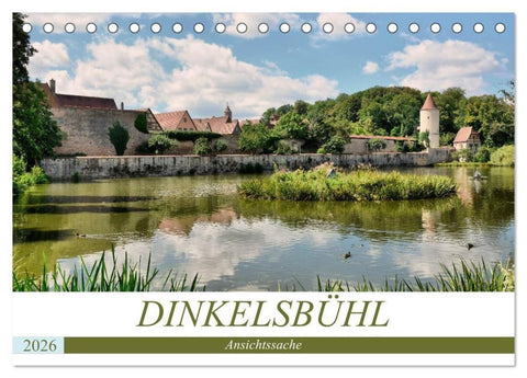 Dinkelsbühl - Ansichtssache (Tischkalender 2026 DIN A5 quer), CALVENDO Monatskalender